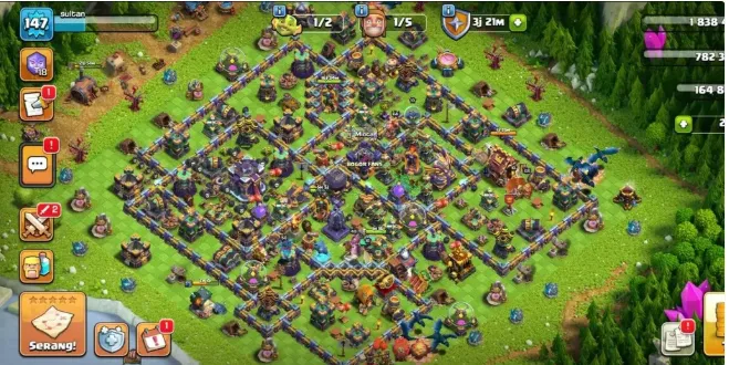 COC274 TH15 XP147 Heroes 68/64/50/40/31 5 Builders BH10 High Barracks Suitable Donation Glowing Red Hero Equipment Complete Troops Cart